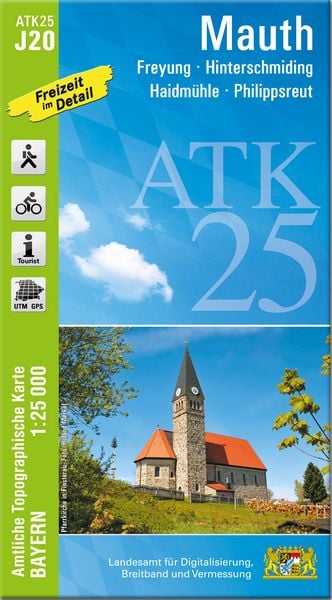 Produktbild: ATK25-J20 Mauth (Amtliche Topographische Karte 1:25000)