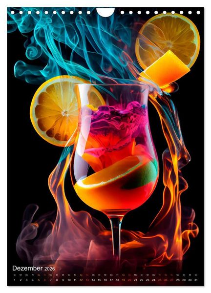 Produktbild: Cocktails - Bew&auml;hrter Genuss neu interpretiert (Wandkalender 2026 DIN A4 hoch), CALVENDO Monatskalender