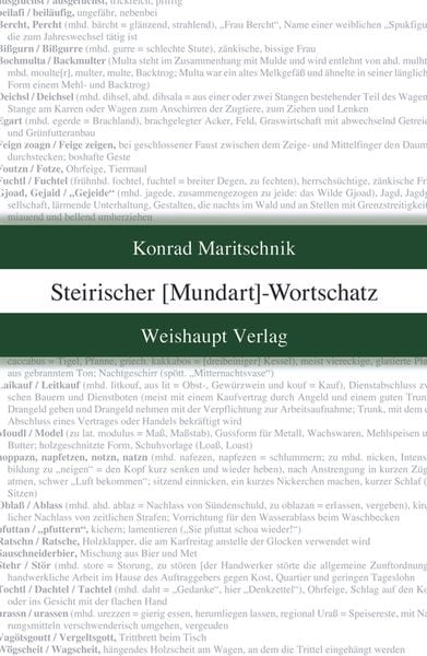 Produktbild: Steirischer Mundart-Wortschatz