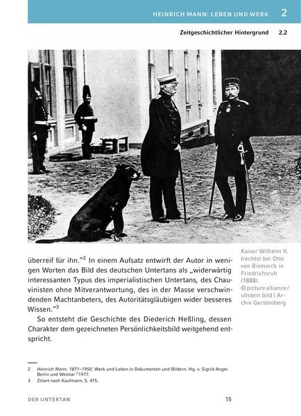 Produktbild: Der Untertan von Heinrich Mann - Textanalyse und Interpretation