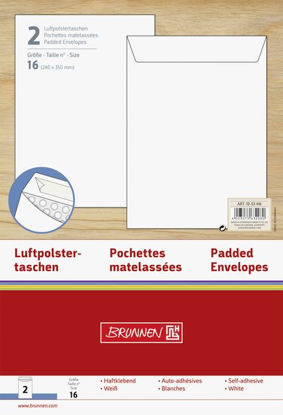 Produktbild: Brunnen Luftpolstertasche Gr16 2St
