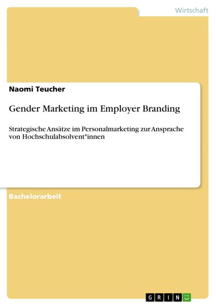 Produktbild: Gender Marketing im Employer Branding