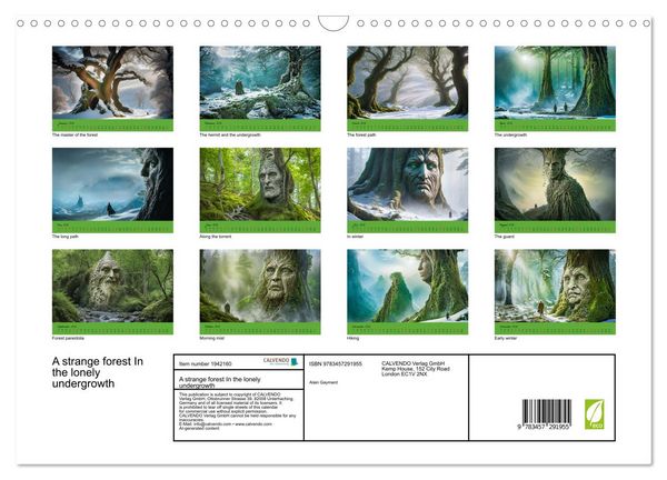 Produktbild: A strange forest In the lonely undergrowth (Wall Calendar 2026 DIN A3 landscape), CALVENDO 12 Month Wall Calendar