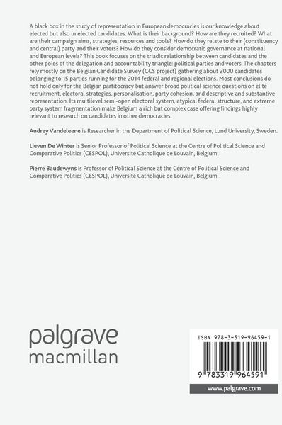 Produktbild: Candidates, Parties and Voters in the Belgian Partitocracy