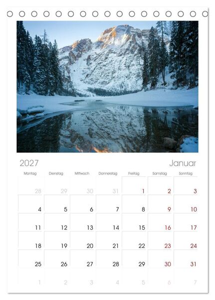 Produktbild: Tischplaner 2027 - Italien - zwischen Dolomiten und Amalfik&uuml;ste (A5 Tischkalender zum Aufstellen) CALVENDO
