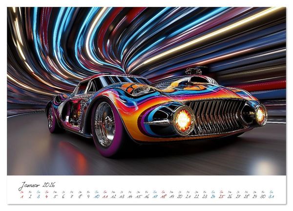 Produktbild: Coole Flitzer (Wandkalender 2026 DIN A3 quer), CALVENDO Monatskalender