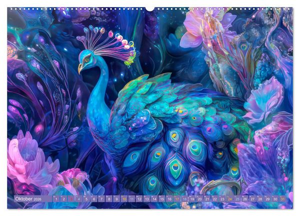 Produktbild: Art Nouveau trifft M&auml;rchenwelt (hochwertiger Premium Wandkalender 2026 DIN A2 quer), Kunstdruck in Hochglanz