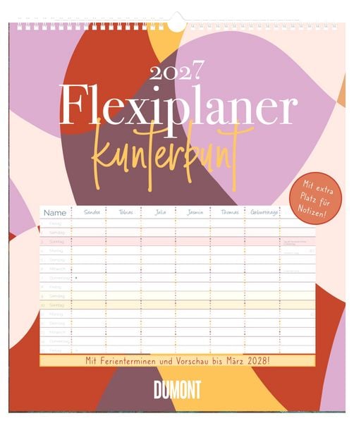 Produktbild: Flexiplaner kunterbunt 2027