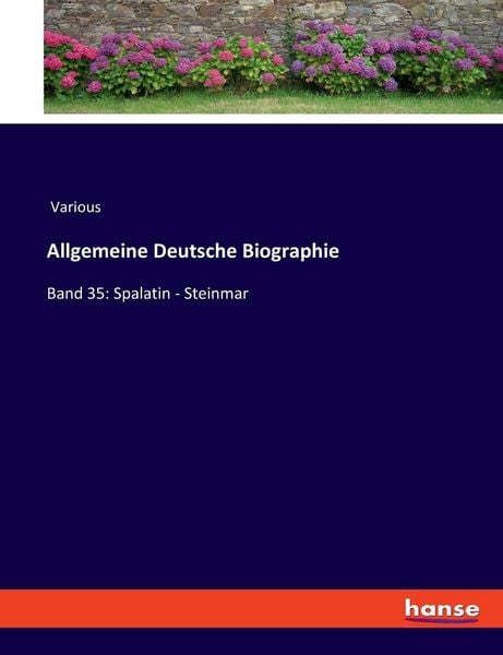 Produktbild: Allgemeine Deutsche Biographie