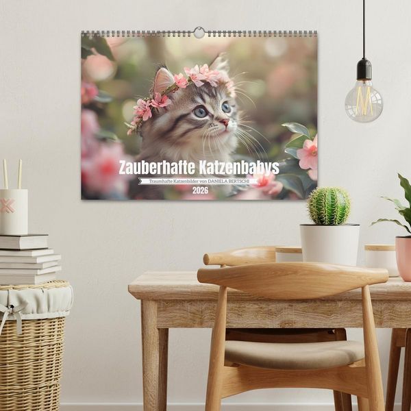 Produktbild: Zauberhafte Katzenbabys (Wandkalender 2026 DIN A3 quer), CALVENDO Monatskalender