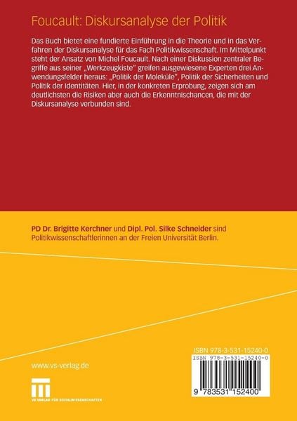 Produktbild: Foucault: Diskursanalyse der Politik