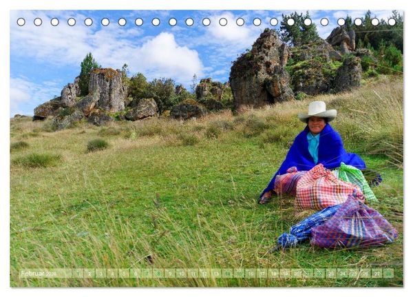 Produktbild: Bekanntes und Unbekanntes Peru (Tischkalender 2026 DIN A5 quer), CALVENDO Monatskalender
