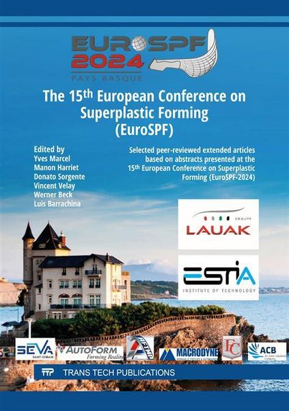 Produktbild: The 15th European Conference on Superplastic Forming (EuroSPF)