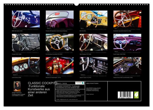 Produktbild: CLASSIC COCKPITS - Funktionale Kunstwerke aus einer anderen Zeit (hochwertiger Premium Wandkalender 2026 DIN A2 quer), Kunstdruck in Hochglanz