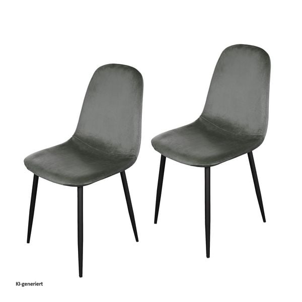 Produktbild: HTI-Living HTI-Living Stuhl Savannah Velvet 2er-Set HTI-Living Stuhl Savannah Velvet 2er-Set