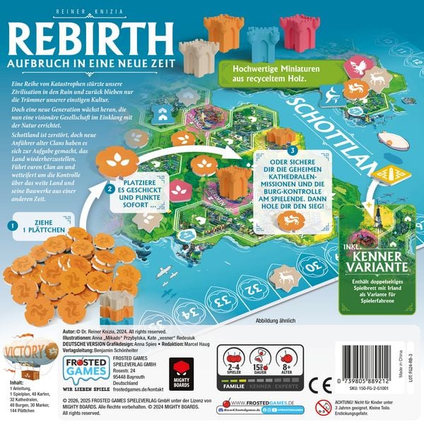 Produktbild: Frosted Games - Rebirth: Aufbruch in eine neue Zeit, Kennerspiel des Jahres 2026