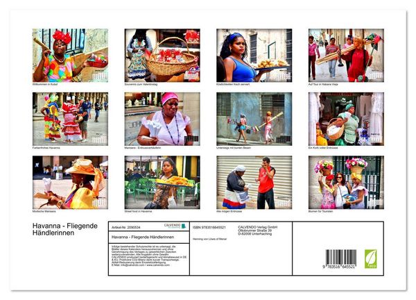 Produktbild: Havanna - Fliegende H&auml;ndlerinnen (hochwertiger Premium Wandkalender 2026 DIN A2 quer), Kunstdruck in Hochglanz
