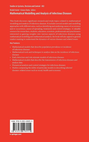 Produktbild: Mathematical Modelling and Analysis of Infectious Diseases