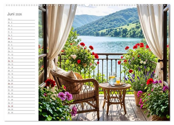 Produktbild: Zuhause im Augenblick - Lieblingspl&auml;tze zum Innehalten (hochwertiger Premium Wandkalender 2026 DIN A2 quer), Kunstdruck in Hochglanz