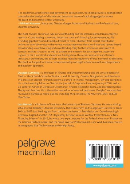 Produktbild: The Economics of Crowdfunding
