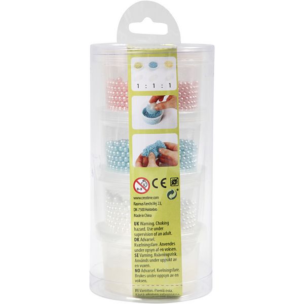 Produktbild: Creativ Company Pearl Clay&reg; Set, sortierte Farben: 3x25g und 1x38g