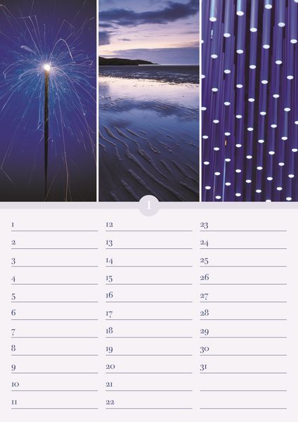 Produktbild: Geburtstagskalender Harmonie & Farbe - immerw&auml;hrend - (21 x 30)