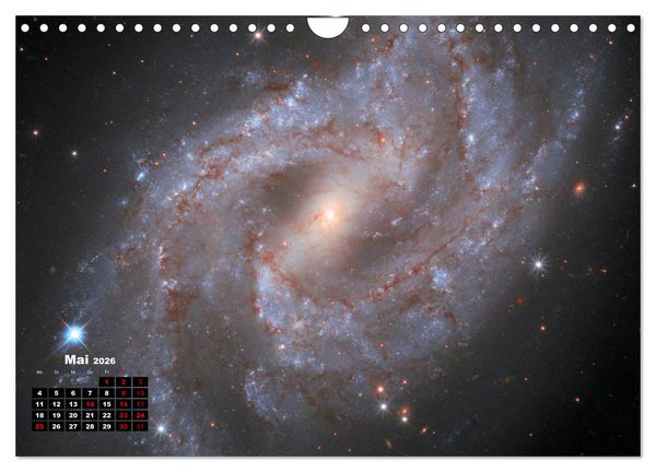 Produktbild: Hubble - 35 Jahre atemberaubende Aufnahmen (Wandkalender 2026 DIN A4 quer), CALVENDO Monatskalender