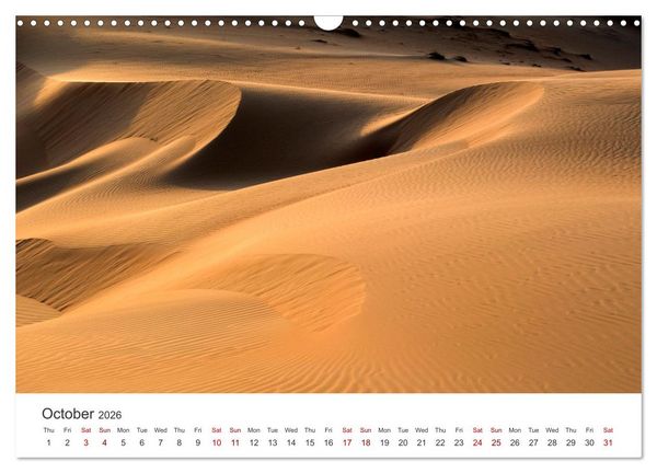Produktbild: Desert dunes in Abu Dhabi (Wall Calendar 2026 DIN A3 landscape), CALVENDO 12 Month Wall Calendar