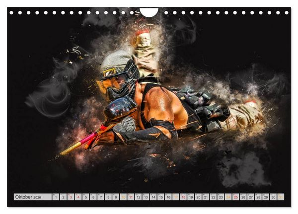 Produktbild: Paintball - extrem cool (Wandkalender 2026 DIN A4 quer), CALVENDO Monatskalender