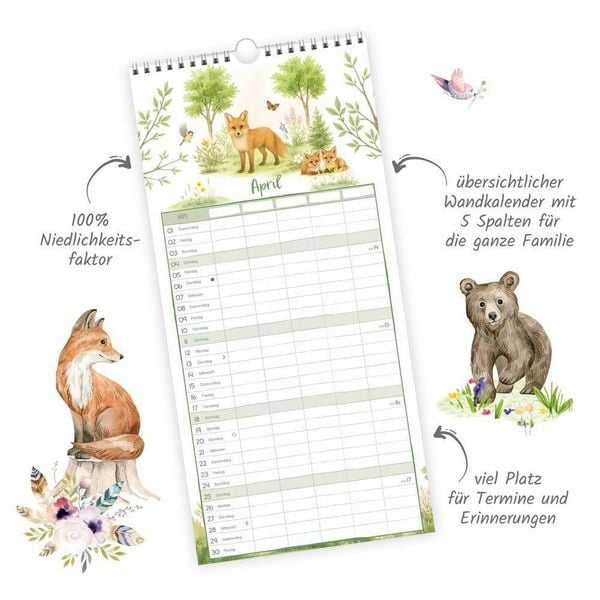 Produktbild: TR&Ouml;TSCH - Familienkalender Waldfreunde 2027
