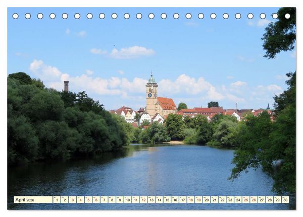 Produktbild: Sehenswertes im Schwaben-Land (Tischkalender 2026 DIN A5 quer), CALVENDO Monatskalender