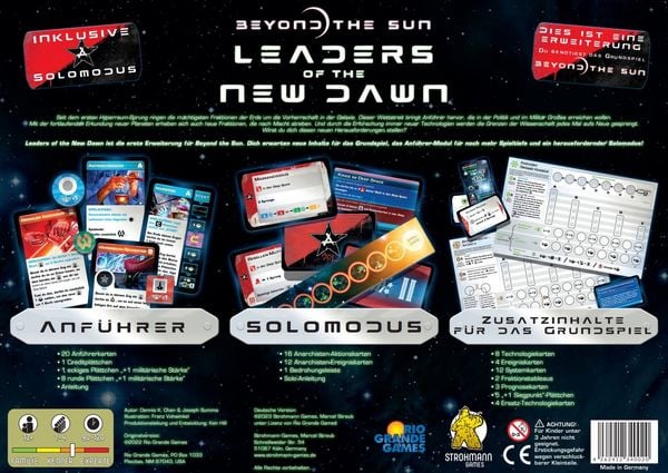Produktbild: Beyond the Sun: Leaders of the New Dawn [Erweiterung]