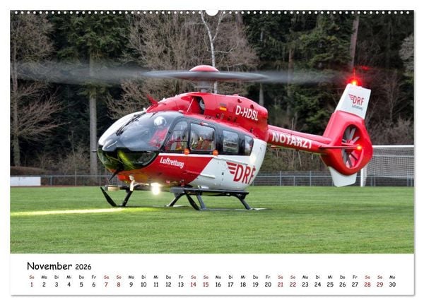 Produktbild: Die beeindruckende Welt der Hubschrauber (hochwertiger Premium Wandkalender 2026 DIN A2 quer), Kunstdruck in Hochglanz