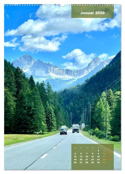 Produktbild: Erlebe mit mir die Alpen (hochwertiger Premium Wandkalender 2026 DIN A2 hoch), Kunstdruck in Hochglanz