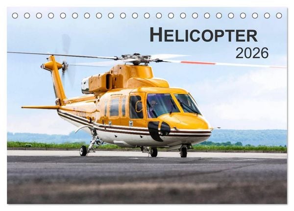 Produktbild: Helicopter 2026 (Tischkalender 2026 DIN A5 quer), CALVENDO Monatskalender