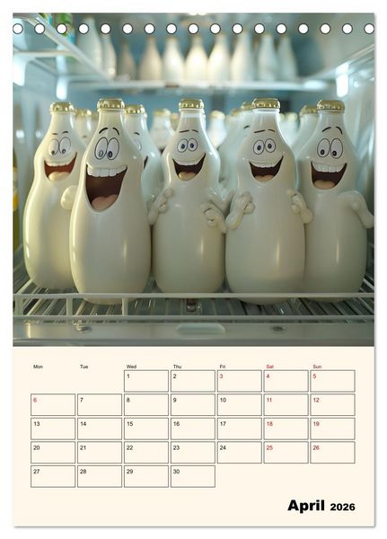 Produktbild: The Light ist still on in the Fridge (Desk Calendar 2026 DIN A5 portrait), CALVENDO 12 Month DeskCalendar