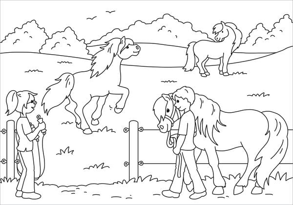 Produktbild: Mein sch&ouml;nstes Malbuch. Ponyhof