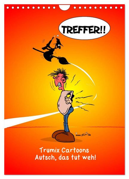 Produktbild: Trumix Cartoons - Autsch, das tut weh! (Wandkalender 2026 DIN A4 hoch), CALVENDO Monatskalender
