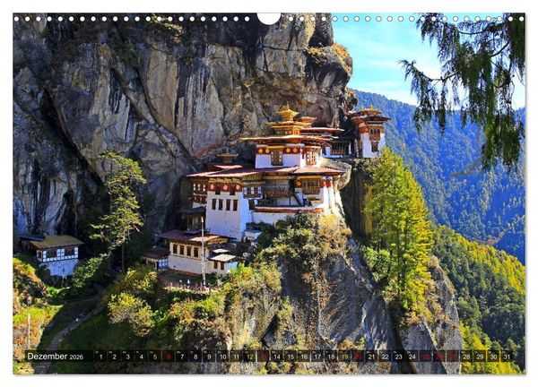 Produktbild: K&ouml;nigreich Bhutan - Juwel am Himalaya (Wandkalender 2026 DIN A3 quer), CALVENDO Monatskalender