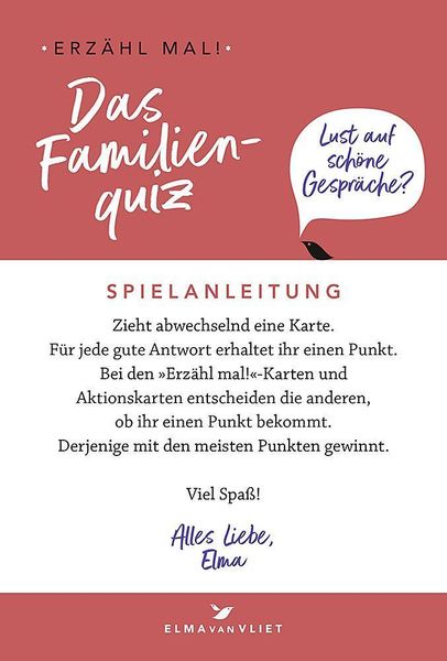 Erzähl mal! Das Familienquiz | Elma van Vliet