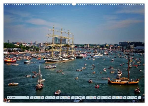Produktbild: Amsterdam - Venedig des Nordens (hochwertiger Premium Wandkalender 2026 DIN A2 quer), Kunstdruck in Hochglanz