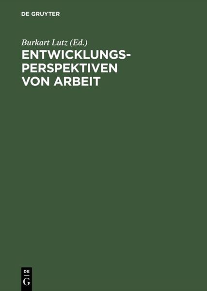 Produktbild: Entwicklungsperspektiven von Arbeit