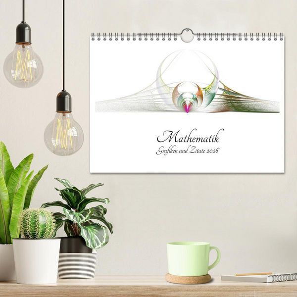 Produktbild: Mathematik - Grafiken und Zitate 2026 (Wandkalender 2026 DIN A4 quer), CALVENDO Monatskalender