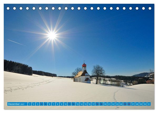 Produktbild: Wo Bayern am sch&ouml;nsten ist (Tischkalender 2027 DIN A5 quer), CALVENDO Monatskalender