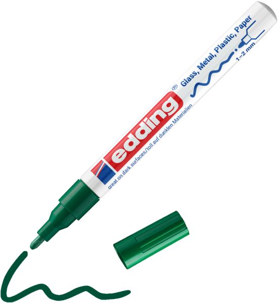 Produktbild: Edding 751 4-751-9-004 Lackmarker Gr&uuml;n 1 mm, 2 mm