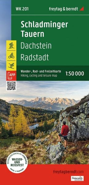 Produktbild: Freytag & berndt Wanderkarte WK 201 Schladminger Tauern, Dachstein - Radstadt 1:50.000