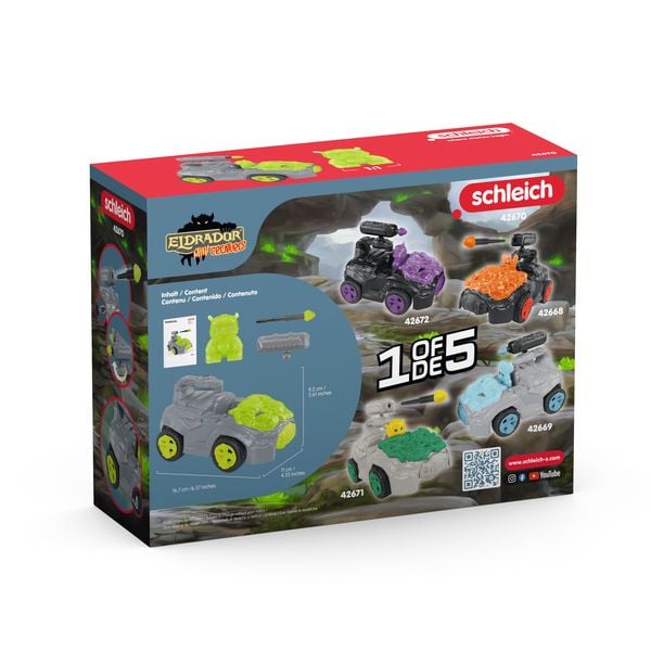 Produktbild: schleich&reg; 42670 Stein-Crashmobil mit Mini Creature