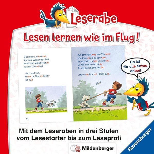 Produktbild: Leserabe mit Mildenberger Silbenmethode - Ein Hund f&uuml;r Jule