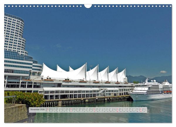Produktbild: Vancouver Kanada 2026 (Wandkalender 2026 DIN A3 quer), CALVENDO Monatskalender