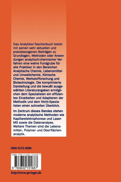 Produktbild: Analytiker-Taschenbuch